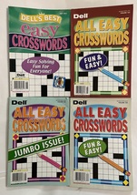 Lot (4) All Easy Crosswords Puzzles Puzzle Books 2021 2022 - $20.95