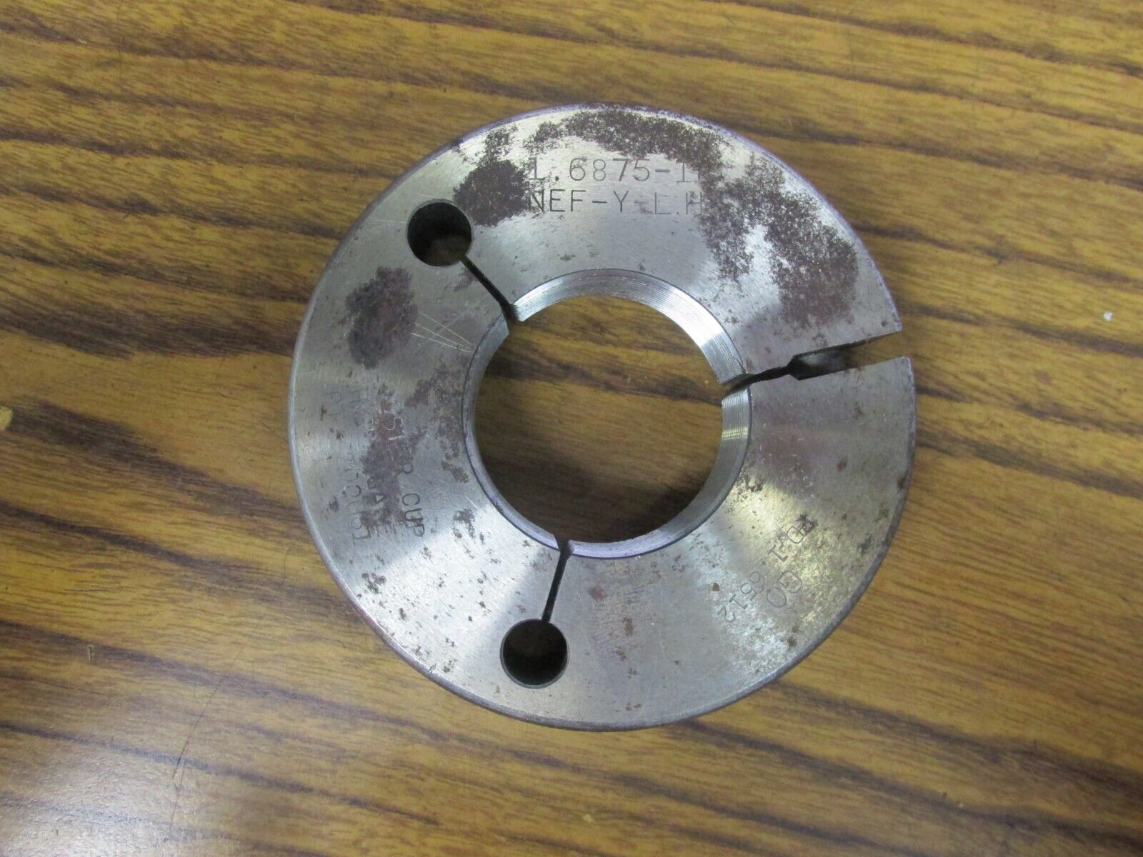 Go Thread Ring Gage Set (17/8") 1.6875"18 NEFY LEFT HAND