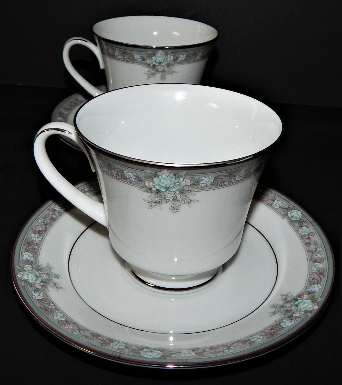 Lunceford by Noritake Footed Cup & Saucer Legendary Band 3884