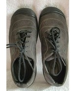 Women&#39;s KEEN Shoes LACE UP Oiled Leather Upper Castor Size 7.5/8 Black - $79.00