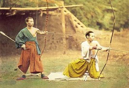 Two Men Practicing Archery - $19.97
