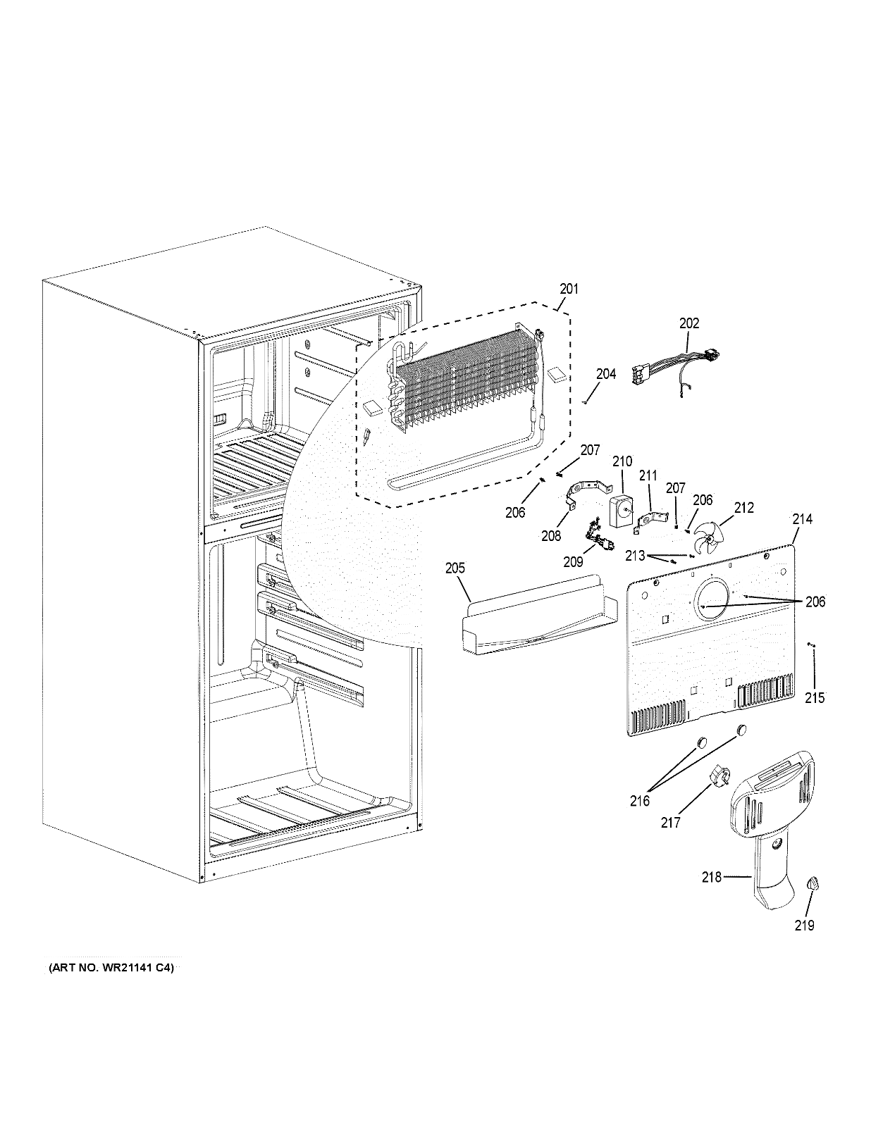 GE Refrigerator Defrost Drain Tray (WR14X27293) {N1121