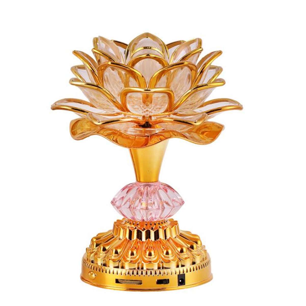 7Color for Lotus Flower Lamp Buddhist Prayer Lamps 52 Buddhist Songs