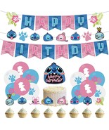 Blue Party Supplies, Blue Birthday Decorations Include Birthday Banner - $25.99
