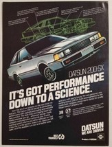 1983 Print Ad The Datsun 200-SX 2-Door Performance Car - $11.32