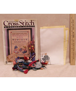 Cross Stitch &amp; Country Crafts Sample Issue Cloth DMC Cotton Thread  Lot ... - $8.45