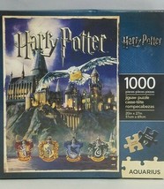 Aquarius Harry Potter Hogwarts Jigsaw Puzzle 1000pcs House Crest 20" x 27" New - $19.39