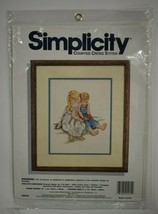 Simplicity Counted Cross Stitch Kit Whispers Children Boy Girl 05570 - $9.90