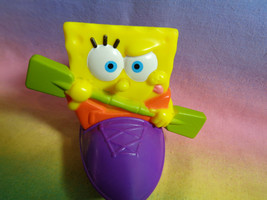 McDonald's 2012 SpongeBob Paddling In A Purple Canoe Plastic Toy - as is - $2.52