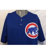 Vintage Majestic Chicago Cubs Blue Baseball Jersey Size XL MLB Wrigley U... - $84.14