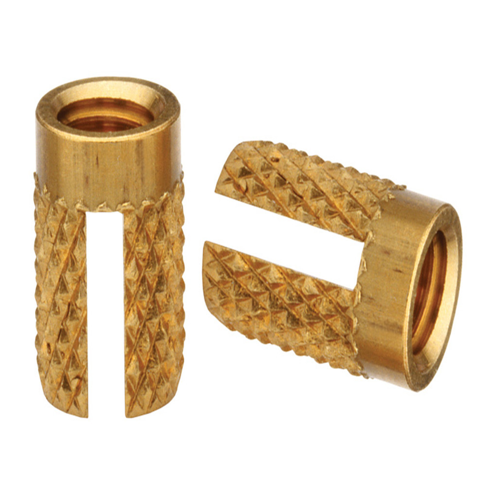3000pcs PPB-M5-2 Press In Threaded Inserts Brass Thru-Threaded Insert ...