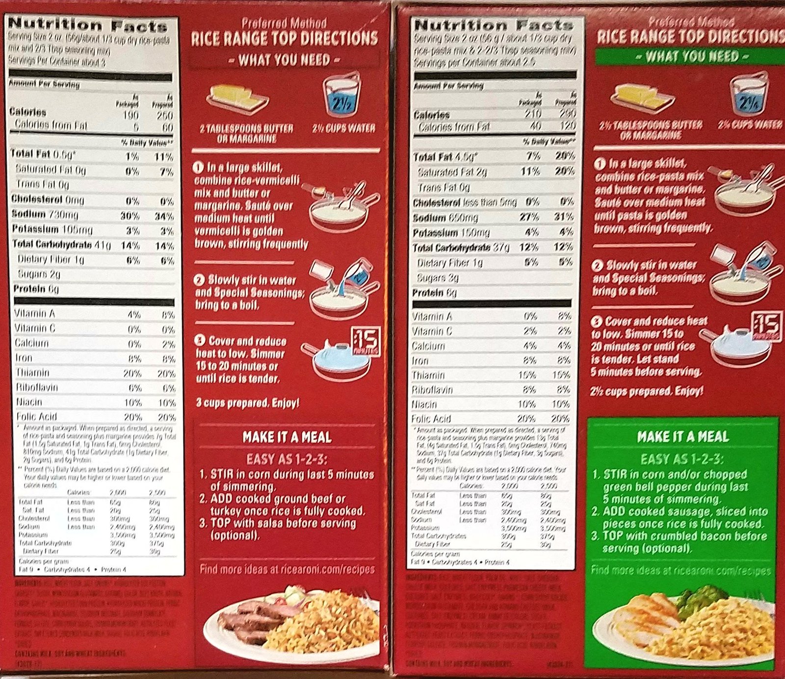 Rice A Roni Variety Pack of 12 Flavors - Mixed Lots