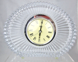 Mikasa Mantel Clock Quartz Crystal Starburst Shelf Germany Works Decor W... - $27.66