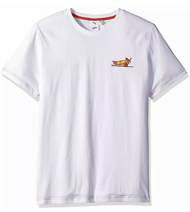 T-Shirt - Puma X Hot Wheels (2019) *White / Short Sleeve / Size: Small / NWT*