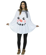 Plush White Adult Snowman Poncho by Fun World™/NWT - $34.19