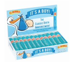 El Bubble It&#39;s a Boy! Blue Bubble Gum Gender Reveal Cigars (Pack of 36) - $28.70