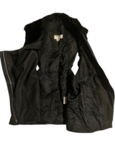 Black Helmut Lang Lambskin Leather Motorcycle Biker Vest Faux Fur Collar Women image 10