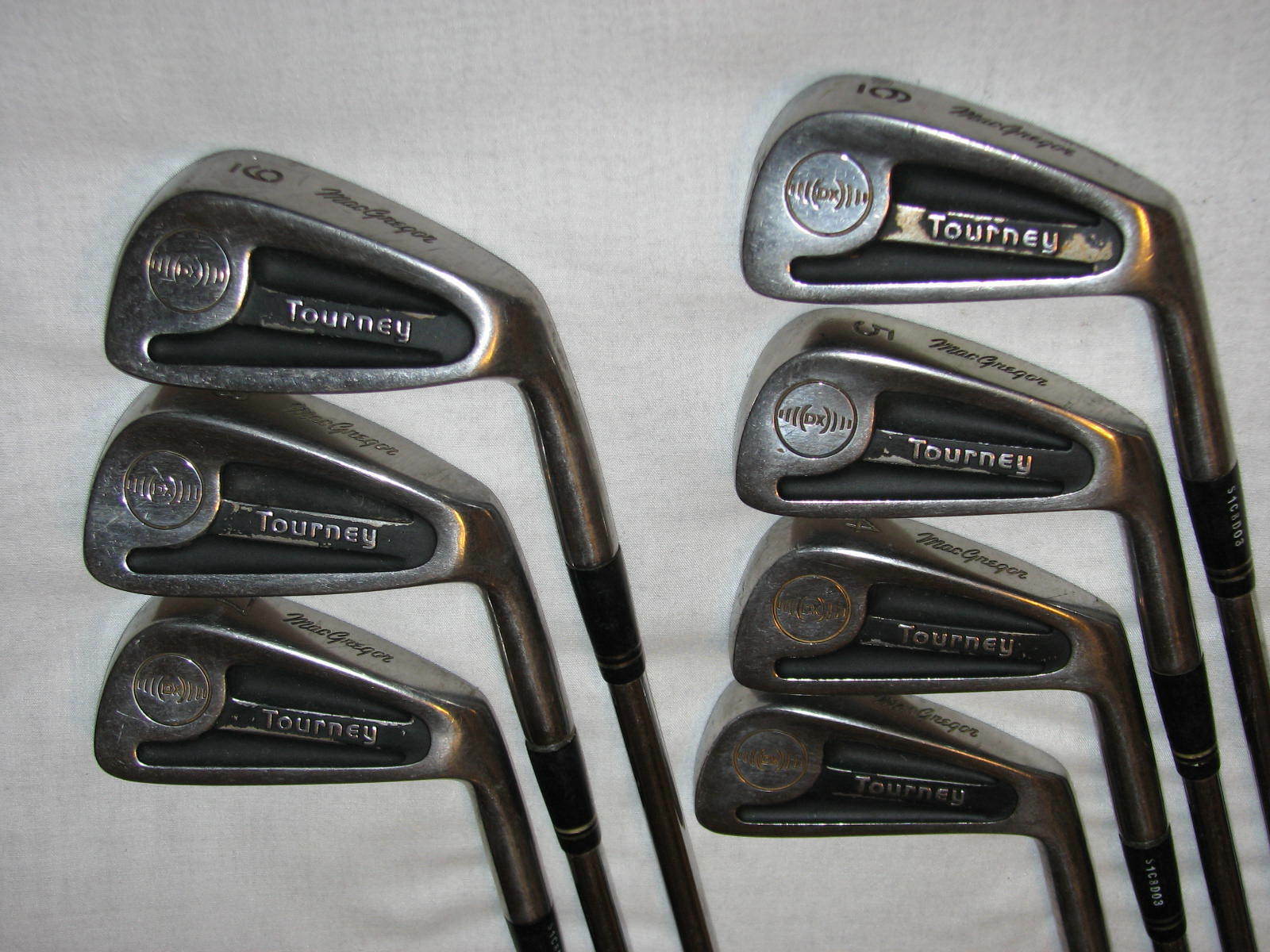 Mens RH Macgregor DX Tourney Iron Set 39 No PW Action 1 Stiff Steel