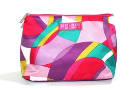 Clinique Tracy Reese Colors  Cosmetic Travel Purse Makeup Pouch Bag Lined Zipper - $8.99