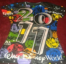 Disney World T Shirt Top Adult 2011 All Parks Sparkly Mickey Pluto S Glittery - $27.71