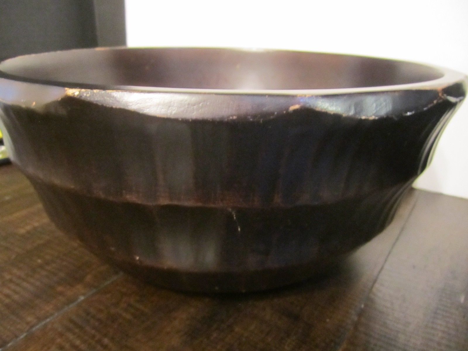 Pottery Barn Tuscan Wood Bowl Dark And 16 Similar Items Pottery Barn Tuscan Wood Bowl Dark Large 12 Diameter And Almost 6 High