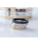 Psalm 46:5 Stacking Ring, God Within Her She Will Not Fail Religious Gif... - $22.00