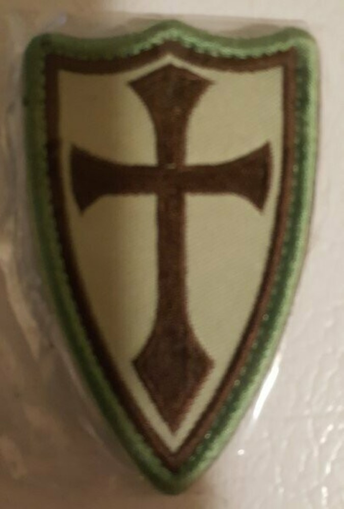 Knights Templar Christian Cross Patch 2 x 3