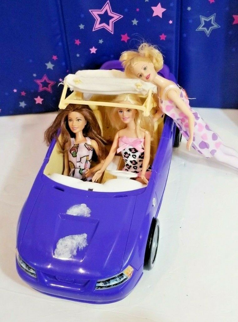 barbie car purple