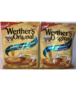 2 BAGS 2.22oz ea SALTED CARAMEL CREME Soft Caramels By Werther&#39;s Origina... - $9.78