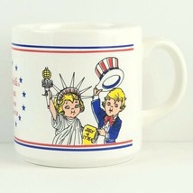 Campbell's Soup Kids 1976 Bicentennial Mug Vintage Collectible Salute America - $11.99