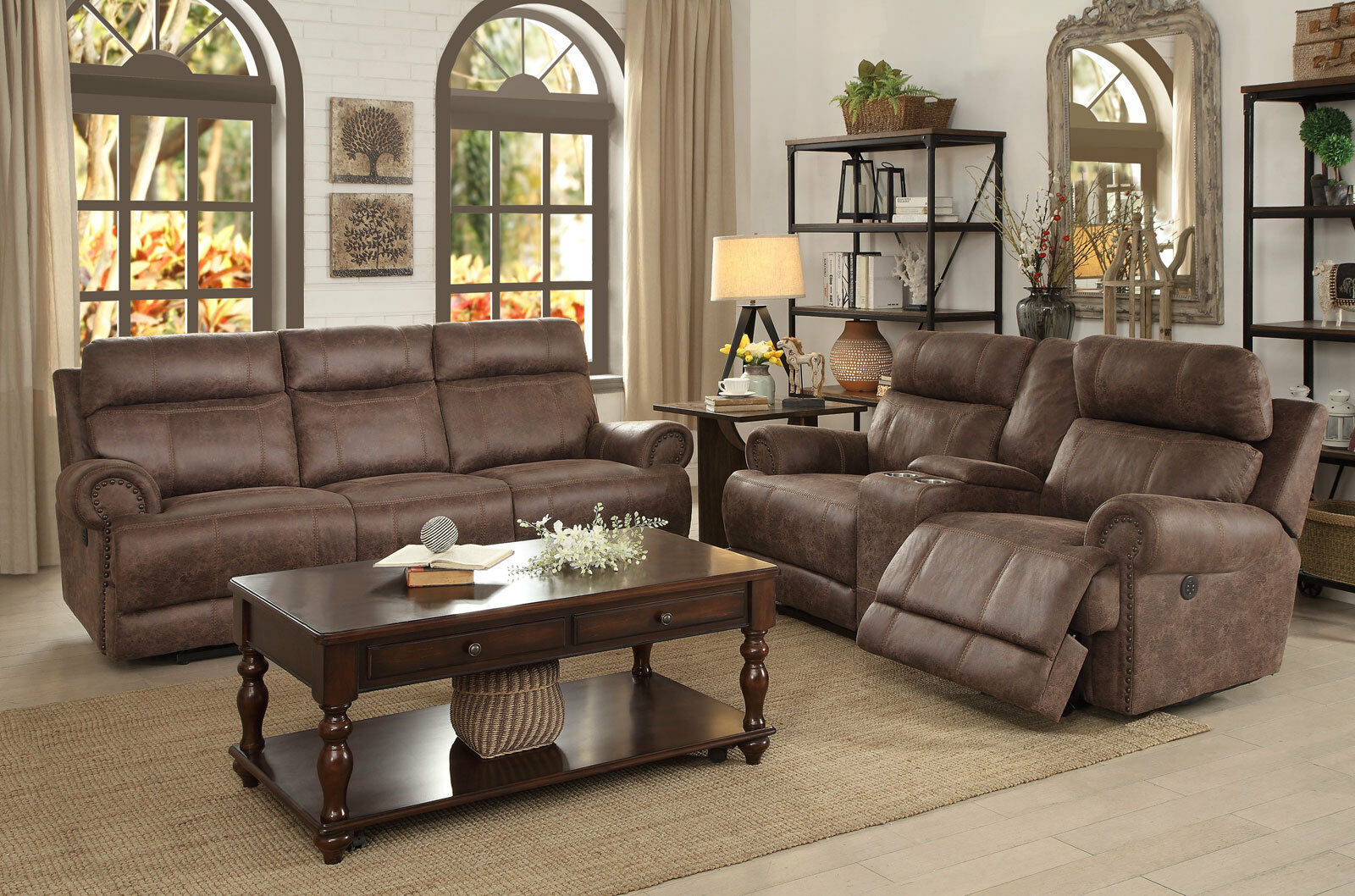 fabric reclining living room sets