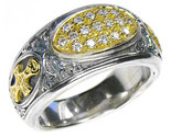 02002620 gerochristo 2620 medieval byzantine cross diamonds ring 1 thumb155 crop