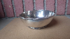 Vintage Mrr Mexico City Df Sterling Silver Scroll Edge And Footed Bowl 359 Gr - $500.00