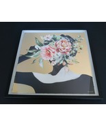 Marmont Hill shadowbox framed art print woman with flowers floral hair g... - $89.99