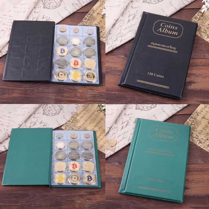 10 Pages 150 Pockets Coin Album for World Coin Collection Holder Book ...