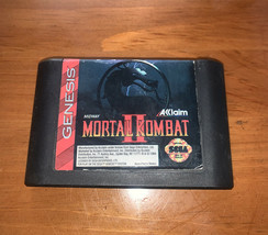 Mortal Kombat II 2 (Sega Genesis, 1994) Authentic Cart Only Working - $12.86