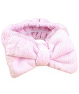 Hair Band Makeup Hair Wash A Face With Hair Hoop Bowknot Headdress(Pink) - $16.54
