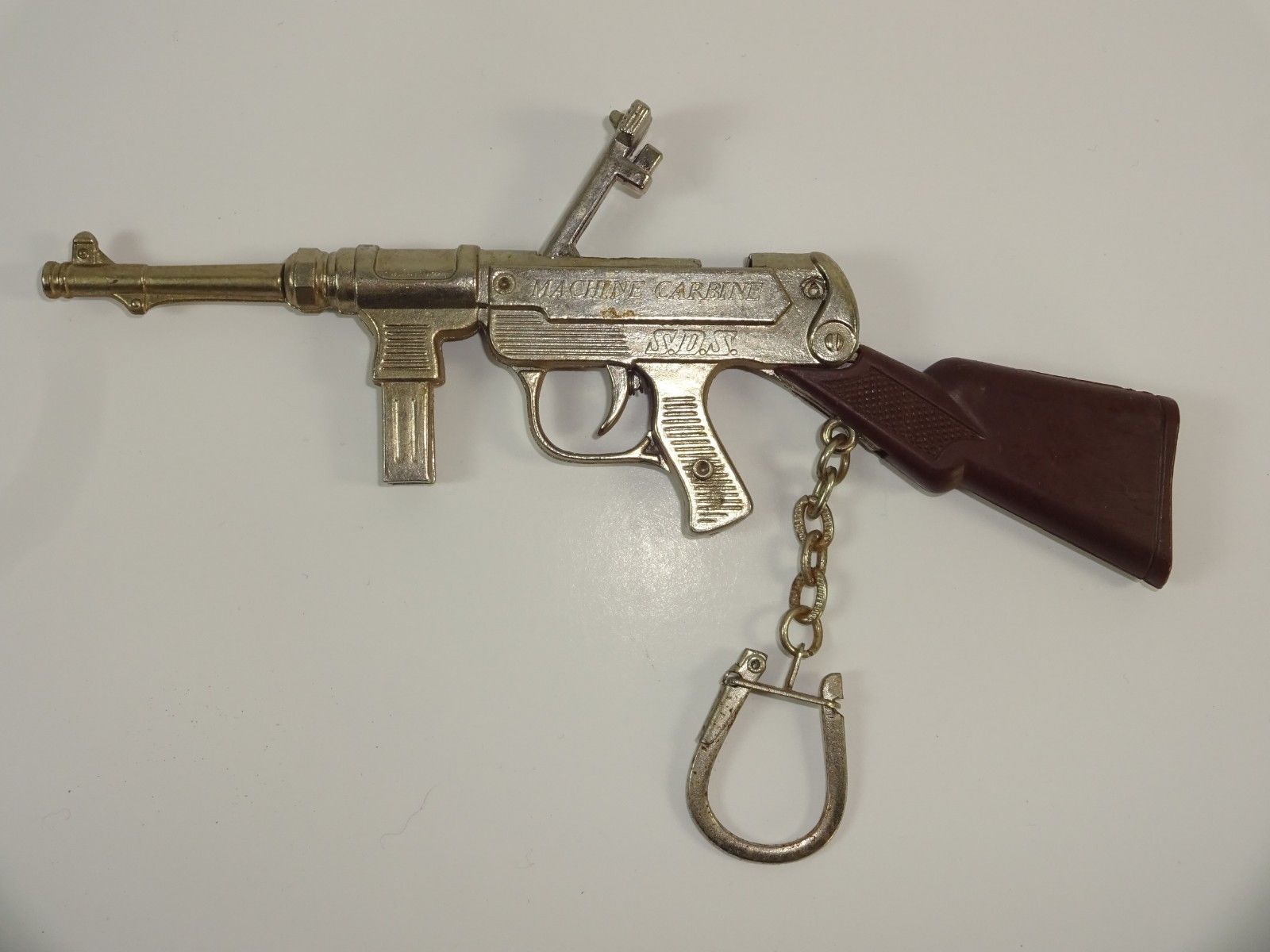 2 Vintage 1970s Miniature Plastic Toy Gun Rifle Dollhouse
