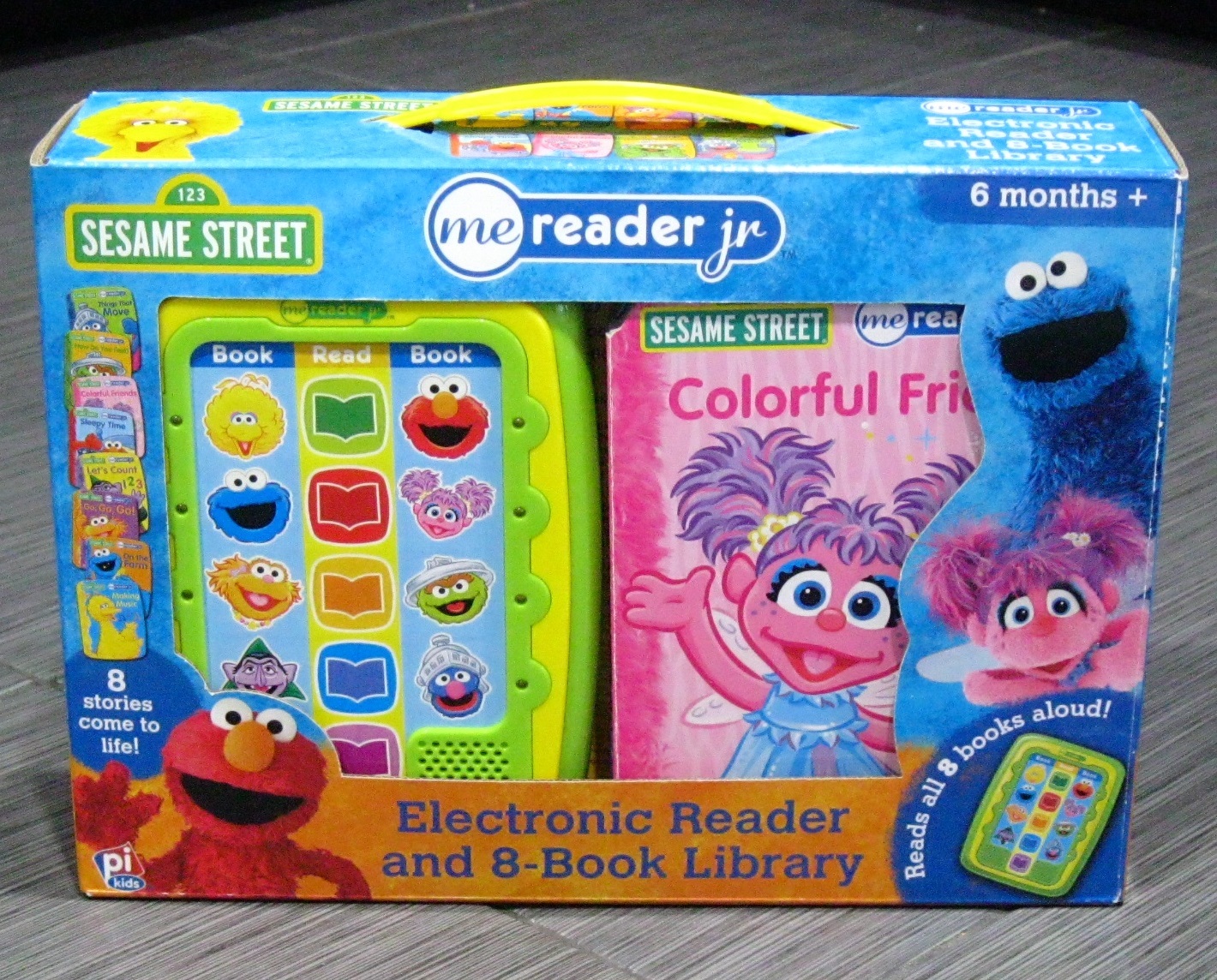 SESAME STREET ELMO ZOE COUNT GROVER BIG BIRD Book Set + Electronic ME