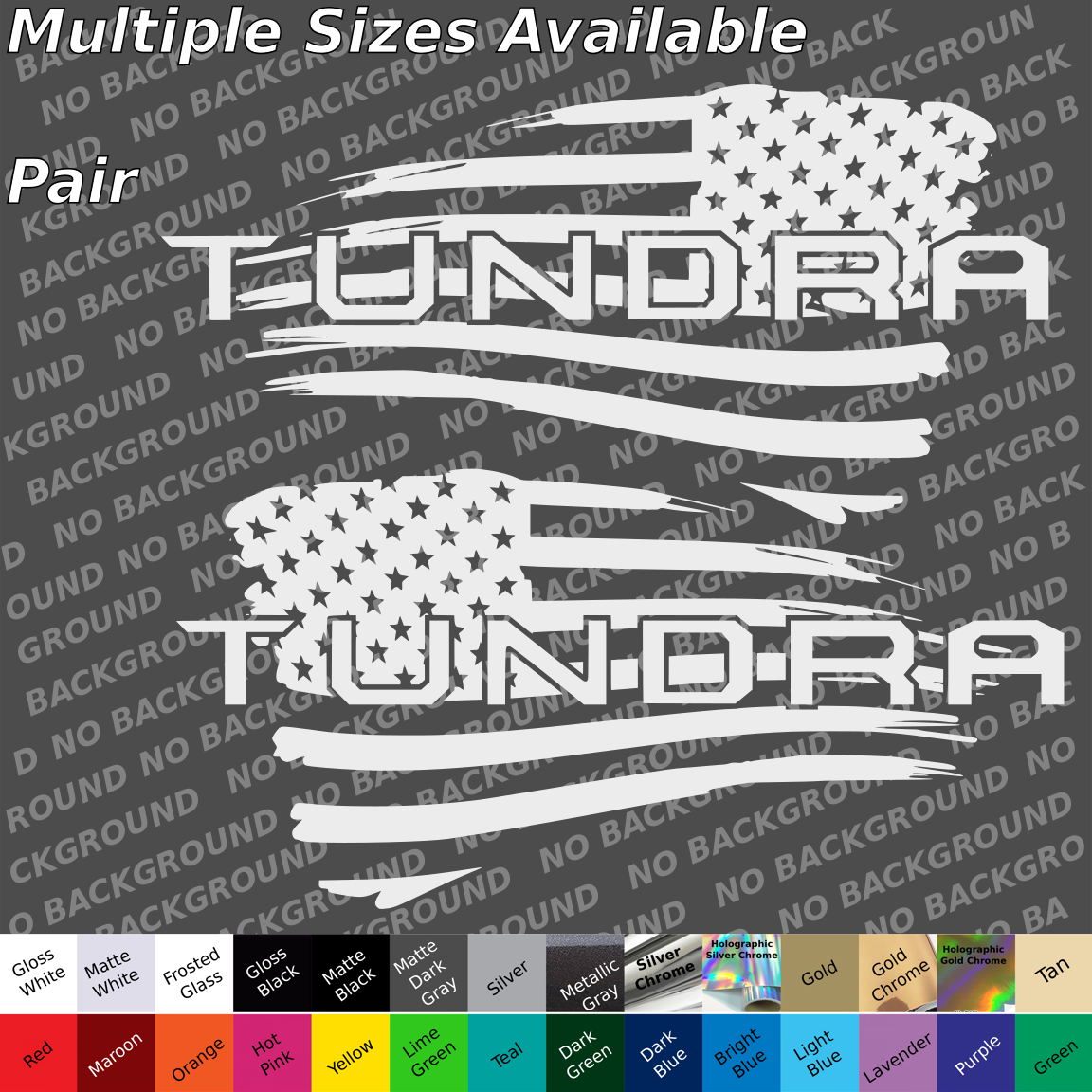 Toyota Tundra custom american flag decals stickers bed sides body tailgate