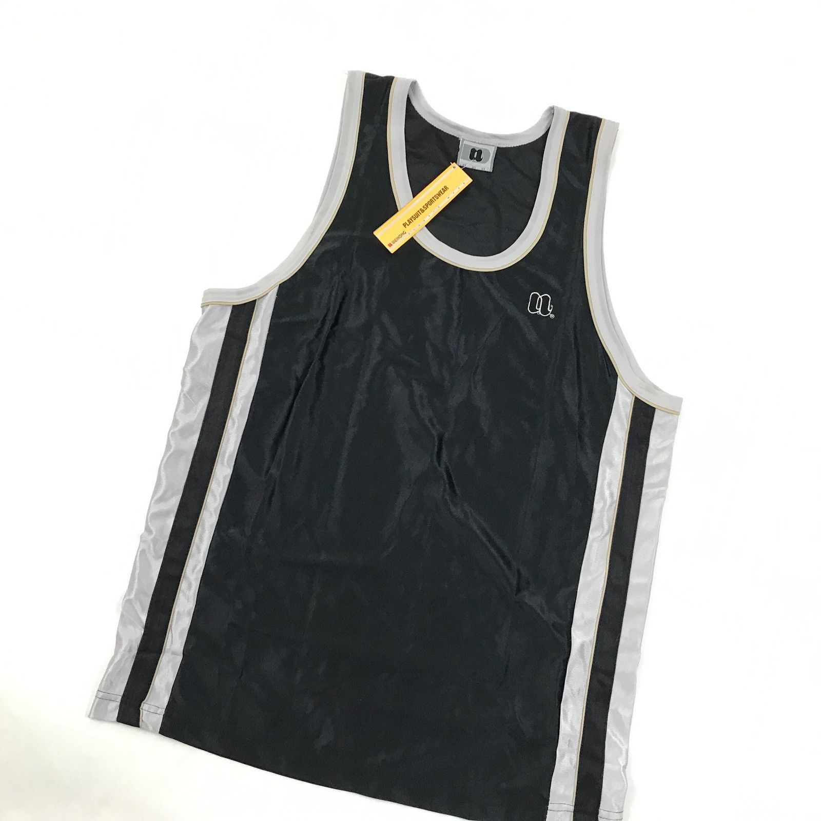 NEW Sportswear Basketball Jersey Black Sleeveless Extra Large Baggy ...