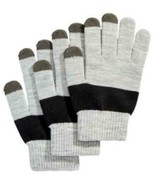 Pair +1 Tech Glove Set Grey Touch Screen Finger Tips $ 34.95 msrp Inc - $20.99
