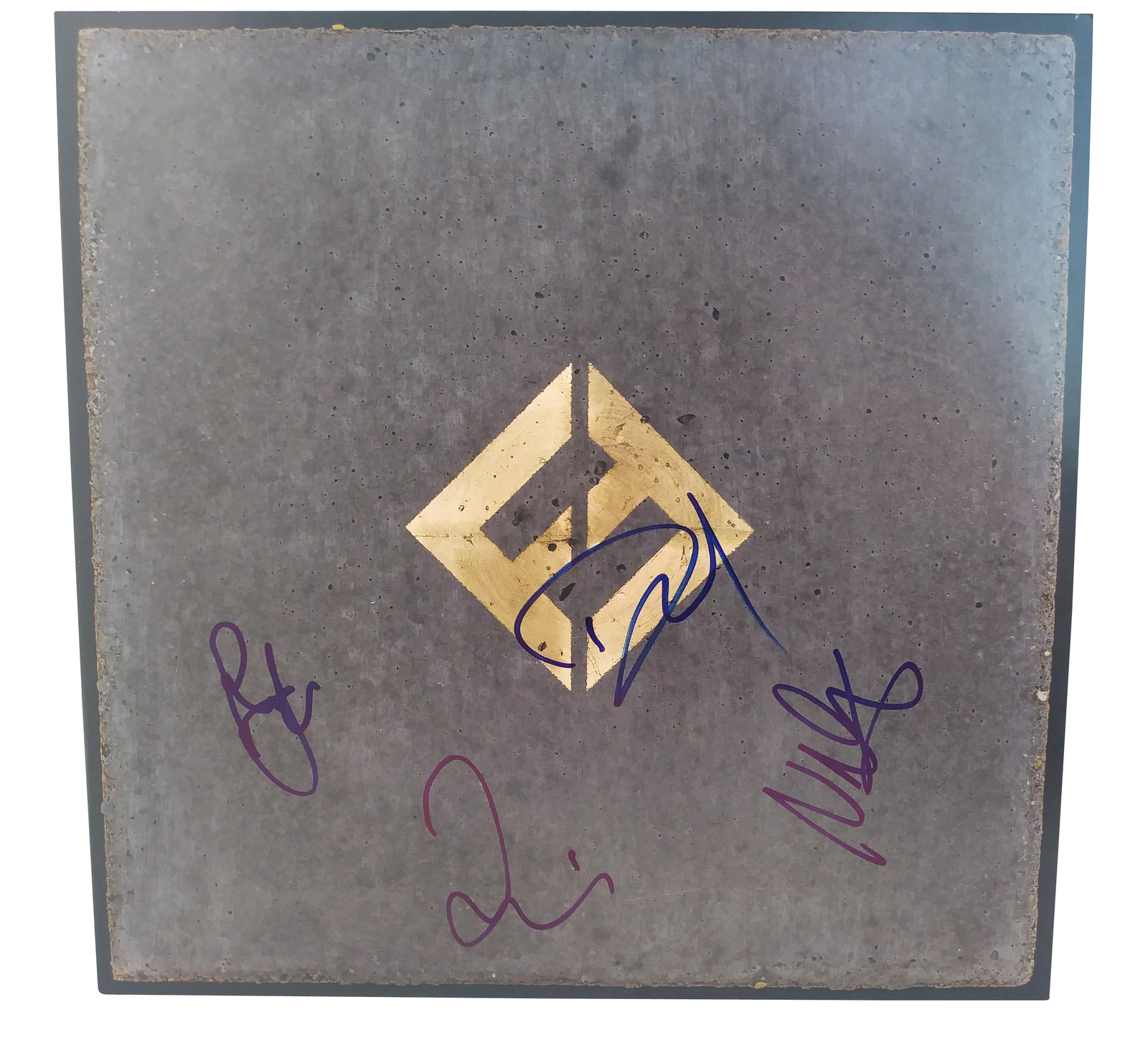 FOO FIGHTERS x4 GROHL Autographed CONCRETE and GOLD LP Vinyl Record ALBUM Proof Records FOO FIGHTERS x4 GROHL Autographed CONCRETE and GOLD LP Vinyl Record ALBUM Proof Records