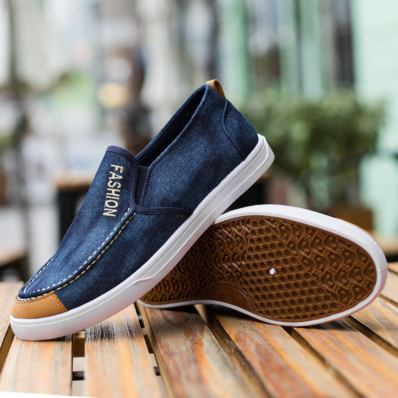 Men Washed Canvas Comfy Casual Shoes