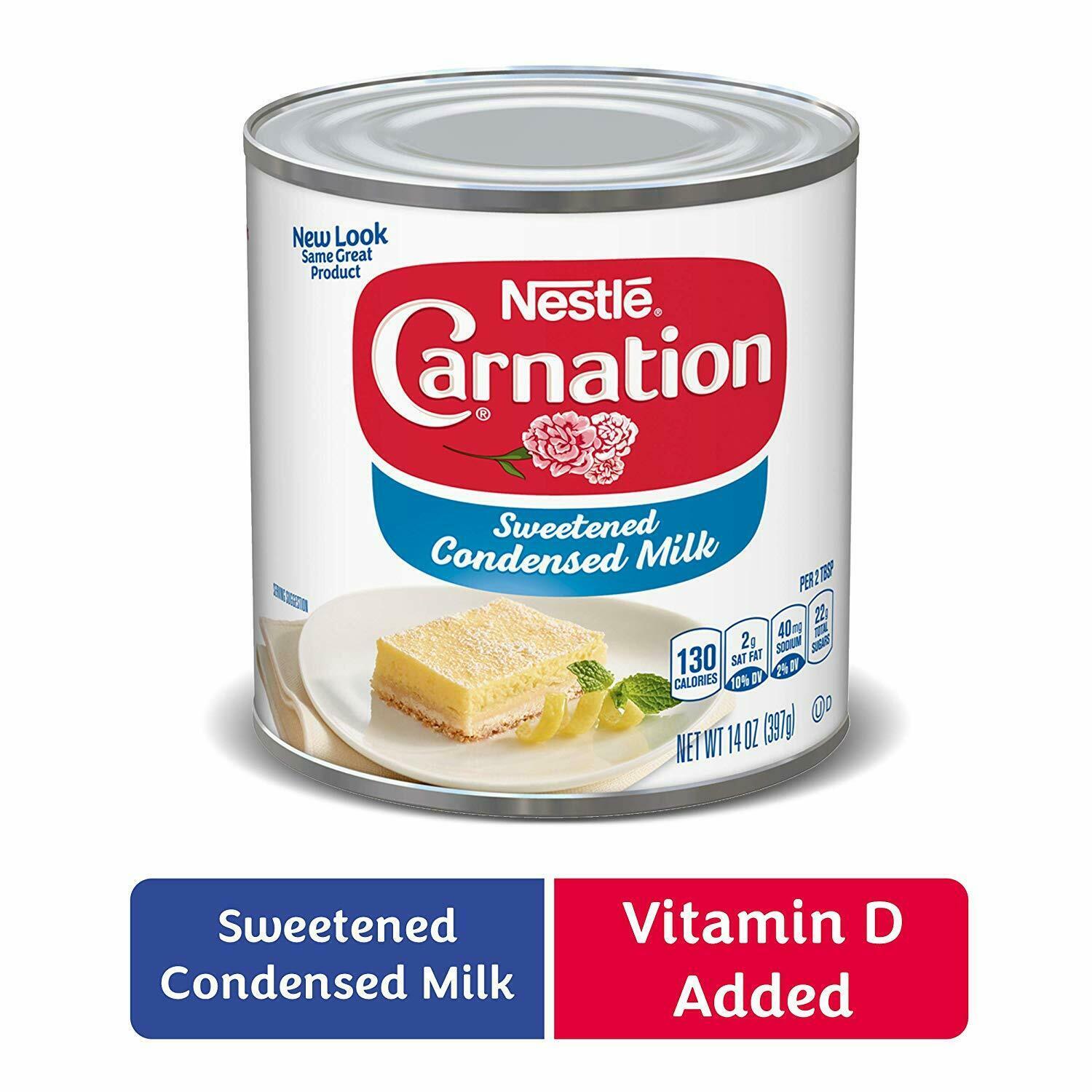 Nestle Carnation Sweetened Condensed Milk 14 oz ( Pack of 6
