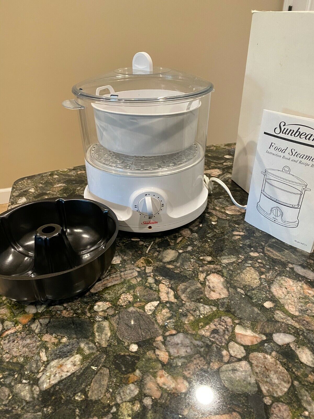 Sunbeam 8Quart Food Steamer Rice Cooker Model 4713 New/Opened Box