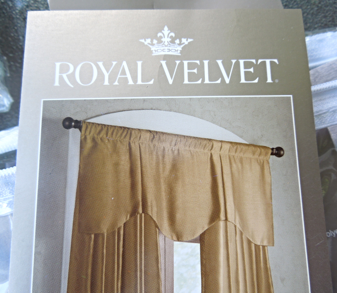GRAY Traditional Pleated Scalloped "Royal Velvet" Valance 54" x 20