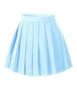 Girl&#39;s Dance costume Pleated Flared Skirts (XS,light blue) - $19.79