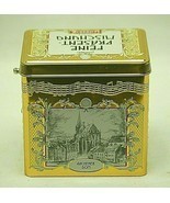 Aachen Lambertz German Christmas Cookie Tin Music Box Plays Jingle Bells... - $29.69