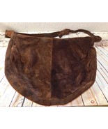 Morgan Taylor Brown Leather Suede Large Hobo Bag - $25.99